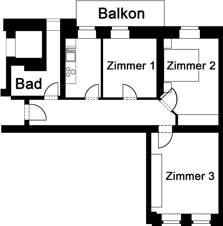 Apartment Clara Chemnitz Exterior photo